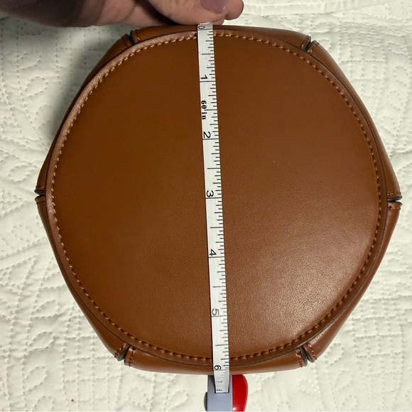 Zara NWT Tan and Cream Mini Bucket Bag - Picture 7 of 7